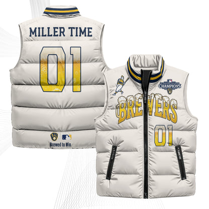 MIL 2026 NL Division Champs Puffer Vest - Printed