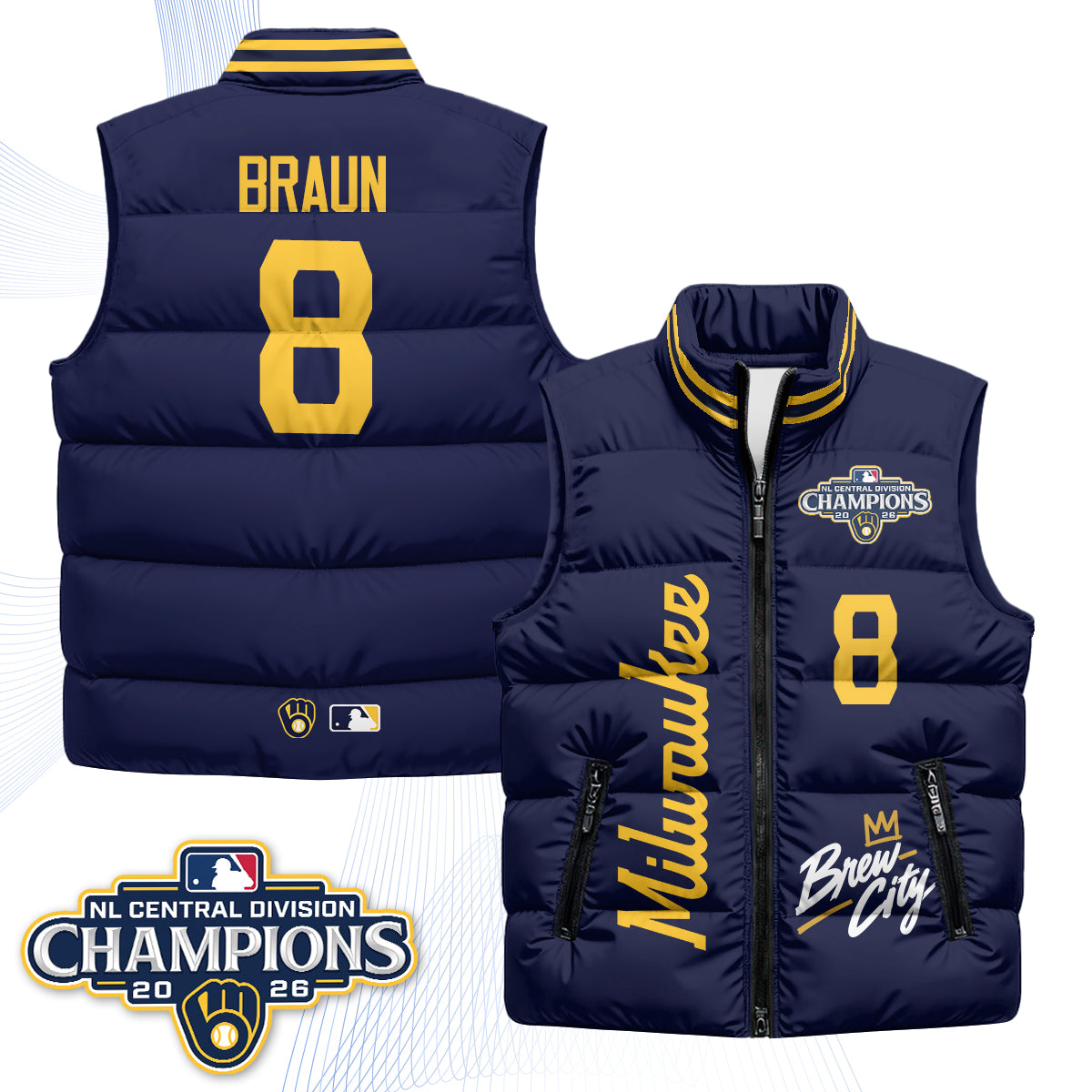 MIL "Brew City" Puffer Vest V2 - Printed