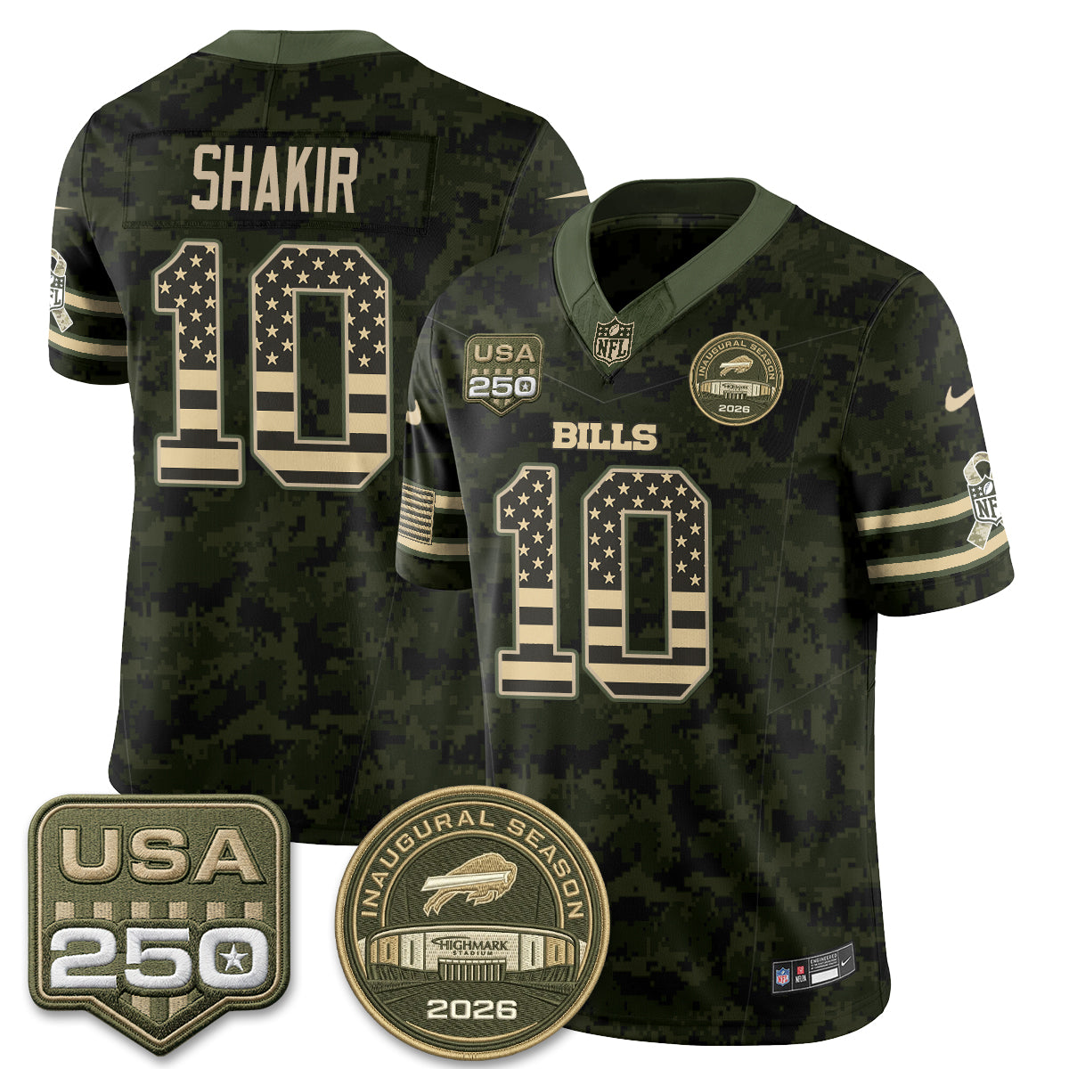 BUF 2026 Salute to Service Edition Vapor Jersey - Stitched