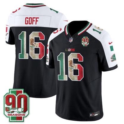 Detroit Lions Mexico Edition Vapor Jersey - Stitched