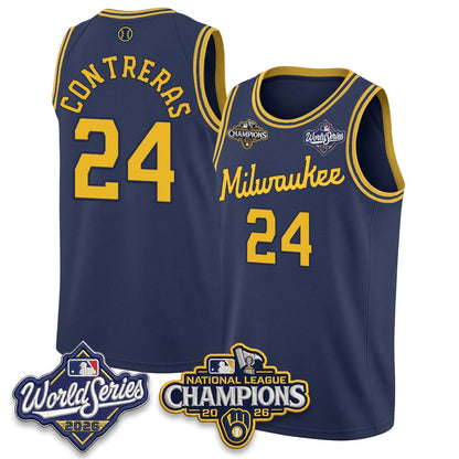 MIL 2026 NL Champions Basketball Jersey - Stitched