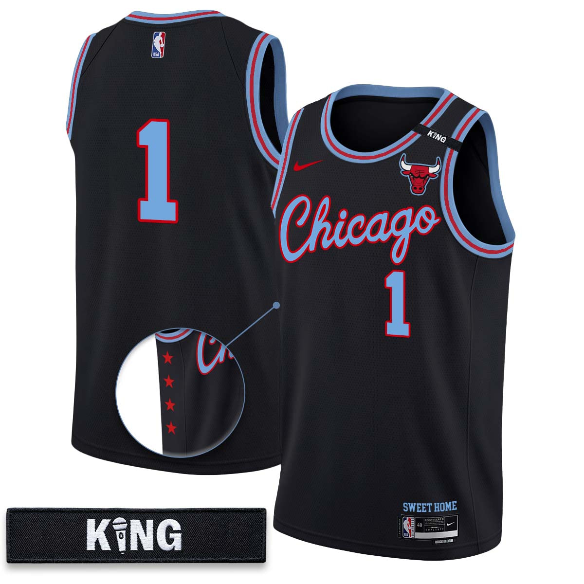 Chicago Bulls 10 Years Anniversary Vapor Jersey - Stitched