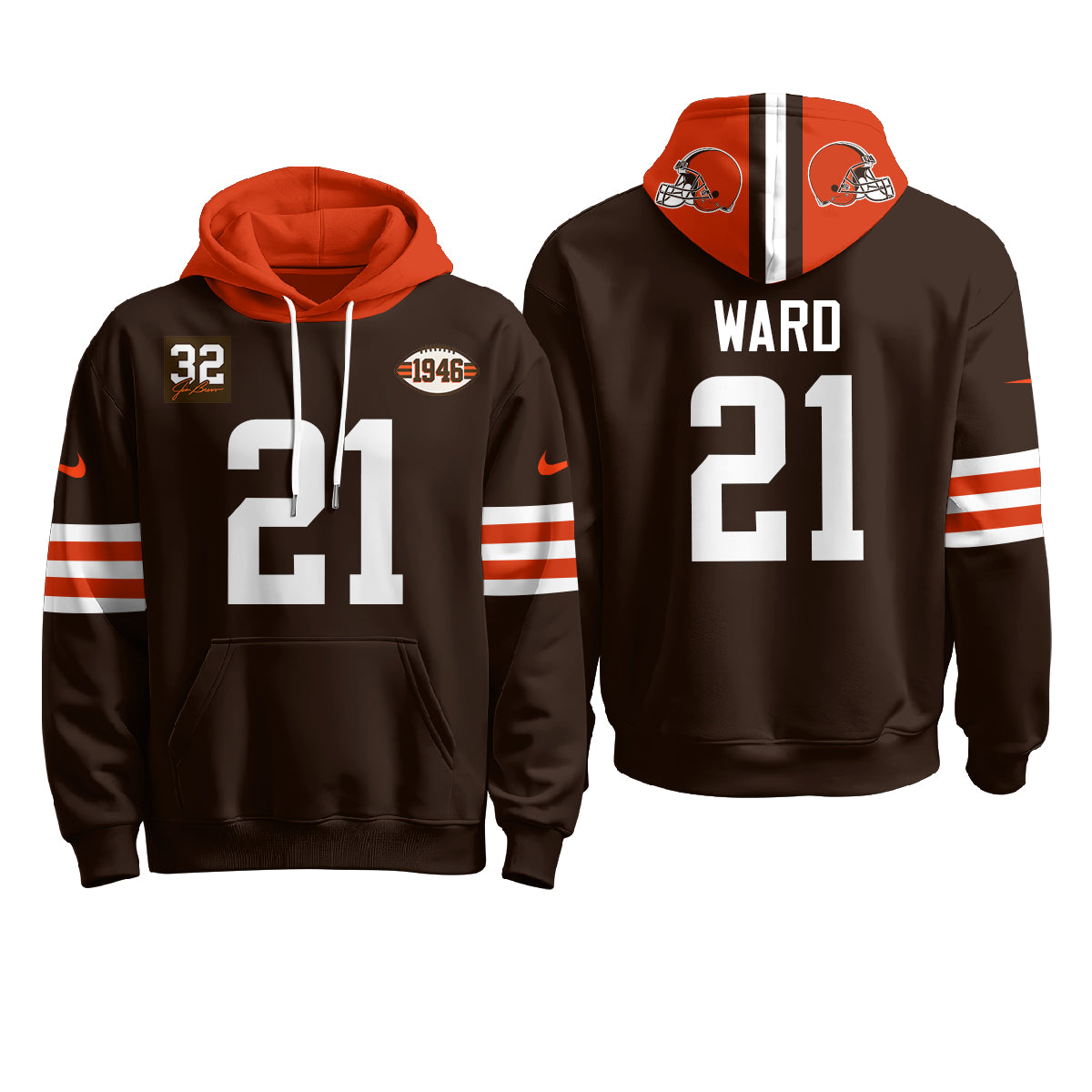 CLE 1946 Anniversary Patch Hoodie - Stitched