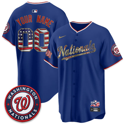 WSH 2026 Independence Day USA Vapor Custom Jersey - Stitched