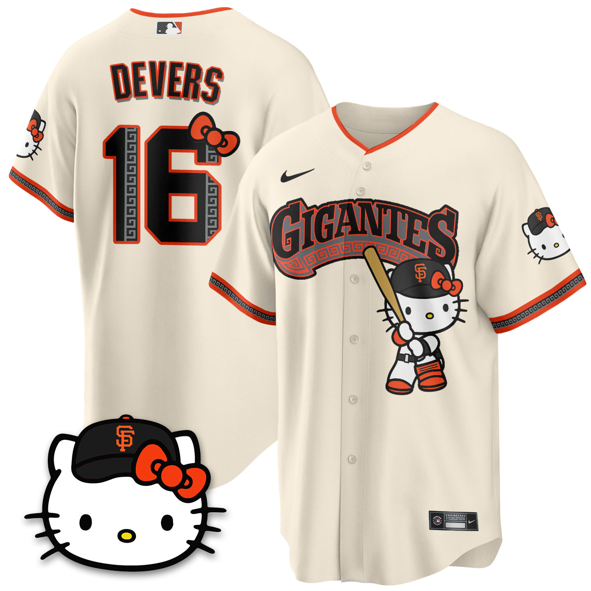 San Francisco Giants x Meow KT Vapor Jersey - Stitched