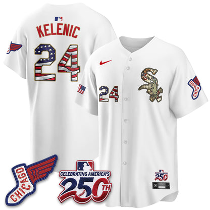 Chicago White Sox 2026 Independence Day USA Vapor Jersey - Stitched