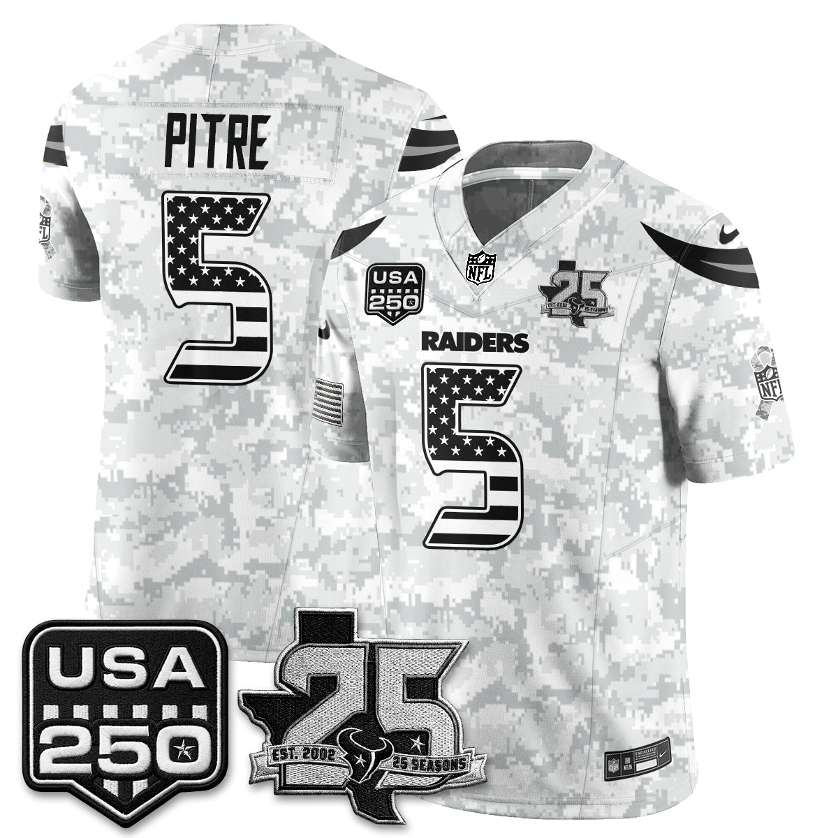 Houston Texans 2026 Salute to Service Edition Vapor Jersey - Stitched