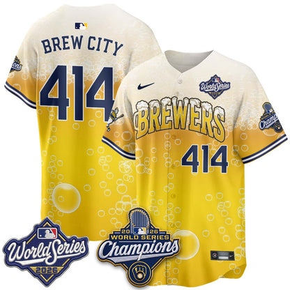 MIL "Pitcher & Pint" 2026 WS Champions Jersey - Stitched (#9) (2)
