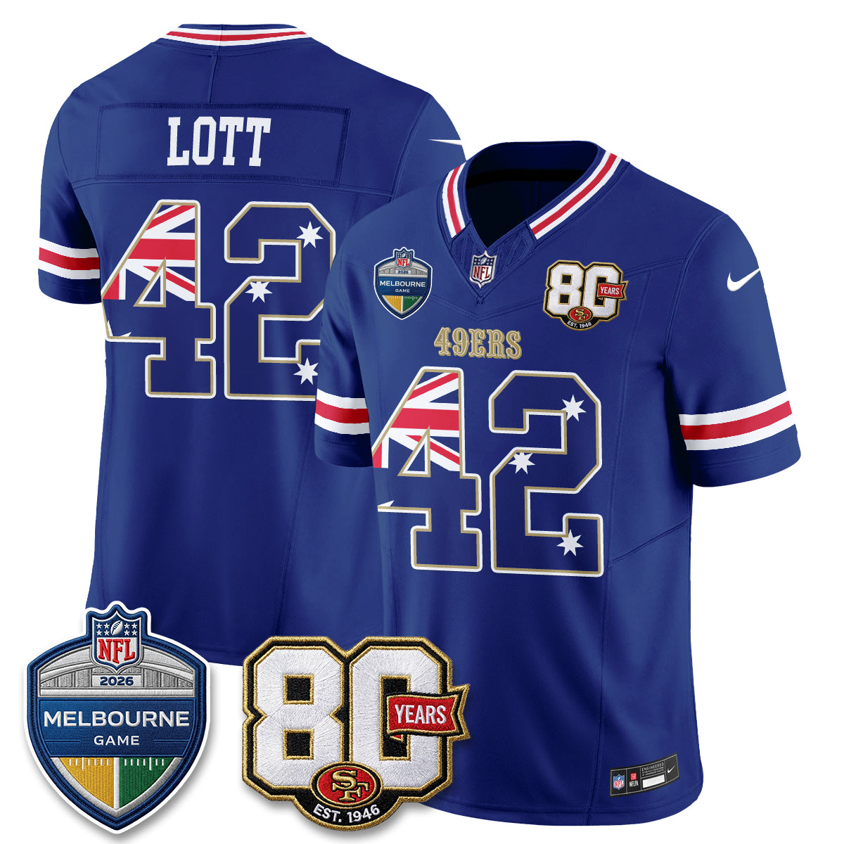 SF Melbourne Game 2026 Vapor Jersey - Stitched