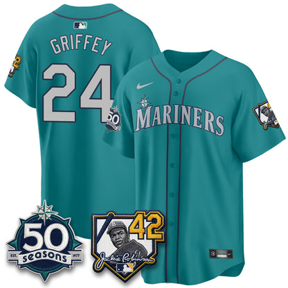 SEA 2026 Jackie Robinson New Era Vapor Limited Jersey - All Stitched