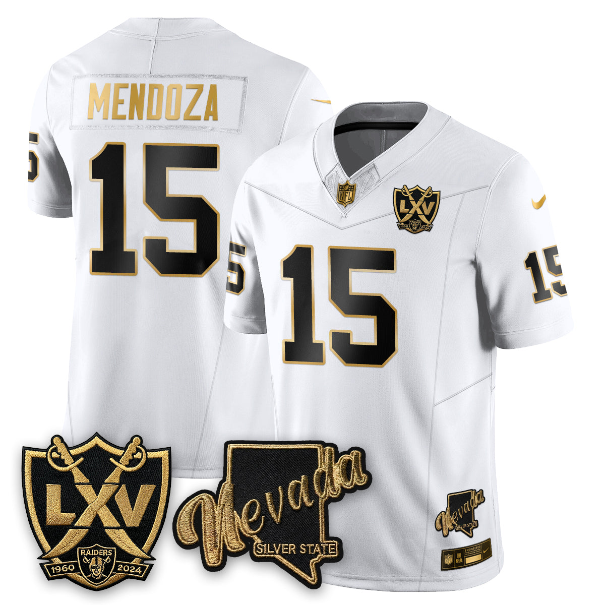 LVR Fernando Mendoza No.1 #15 Jersey - All Stitched