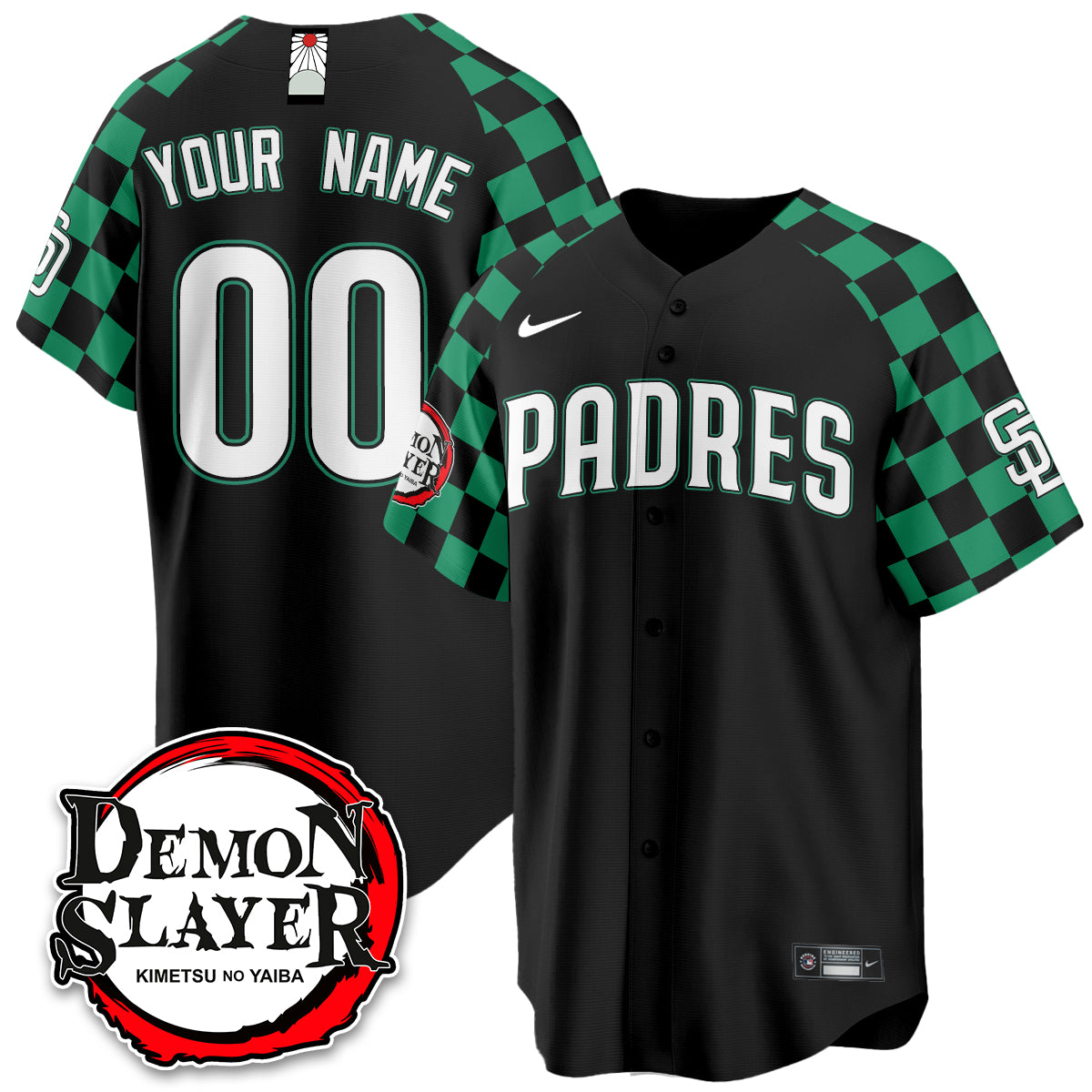 San Diego Padres Demon Slayer Vapor Limited Custom Jersey - Stitched