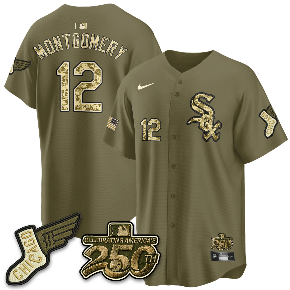 Chicago White Sox Salute to Service 2026 Vapor Limited Jersey - Stitched