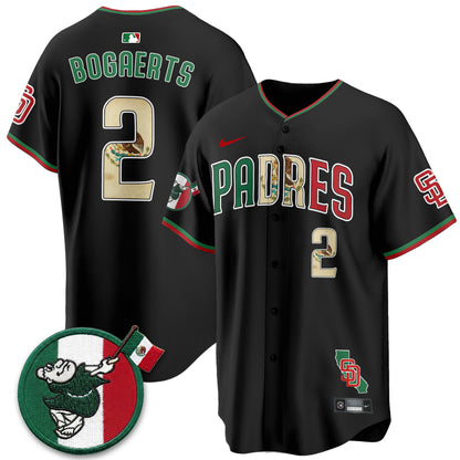 San Diego Padres Mexico Style Vapor Jersey - Stitched