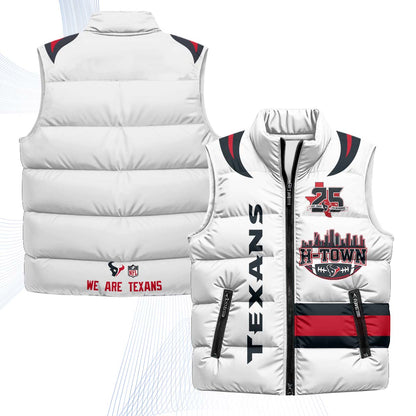HOU "H-Town" Puffer Vest - Printed