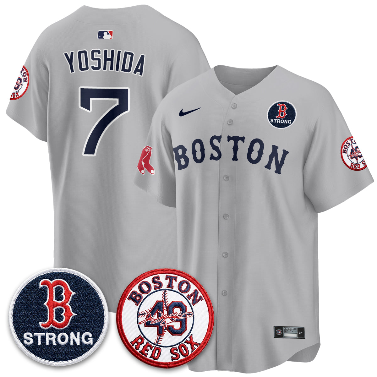 BOS Tim Wakefield Memorial Patch Vaper Premier Limited Jersey - All Stitched V2