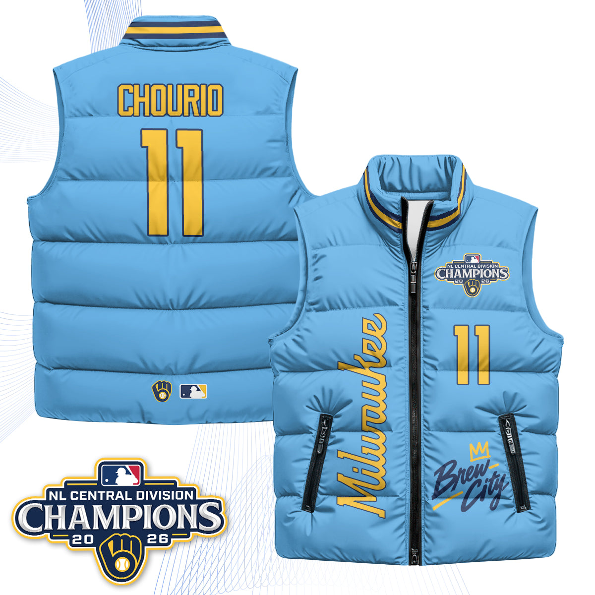 MIL "Brew City" Puffer Vest V2 - Printed
