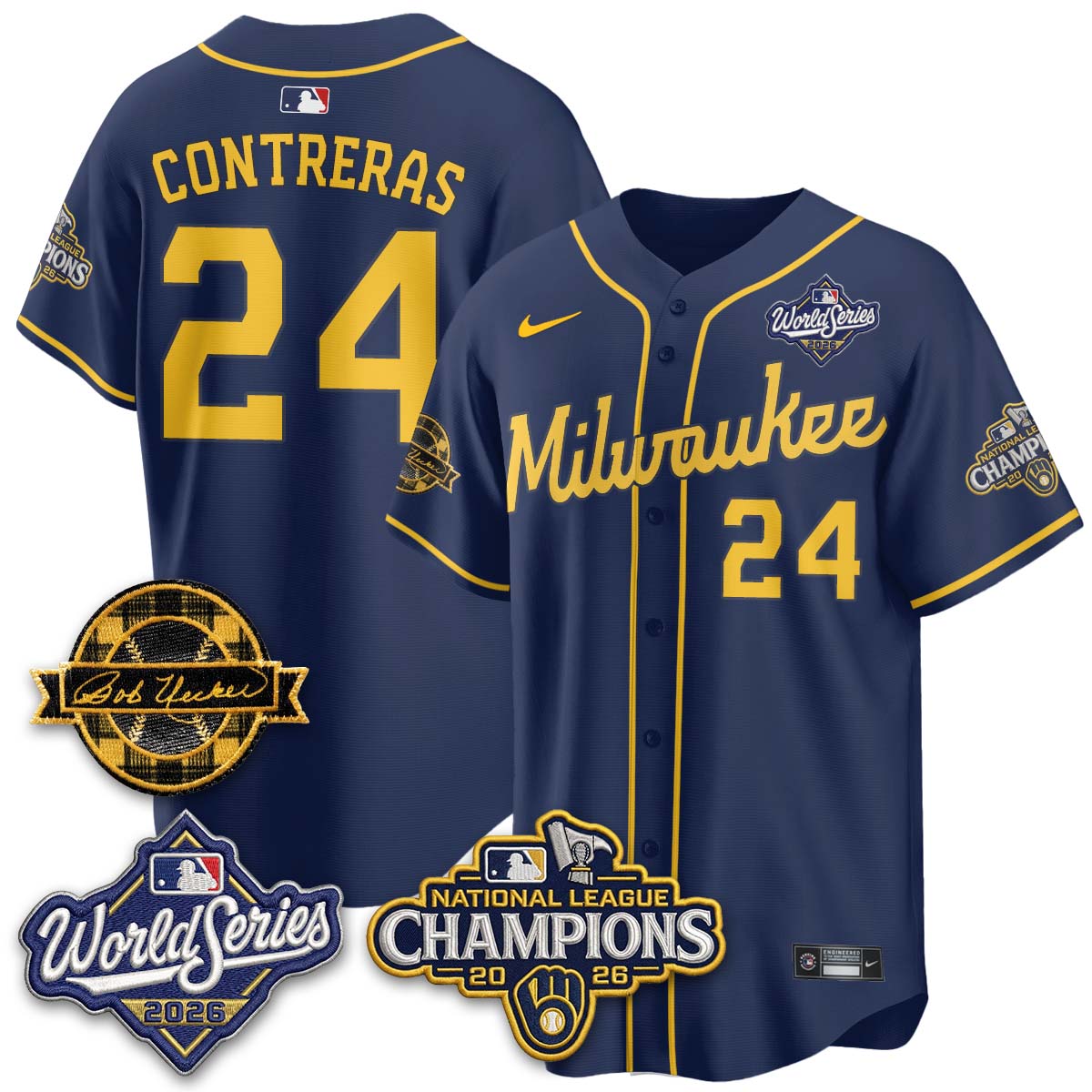 MIL 2026 NL Champions - Uecker Patch Navy Limited Edition - Stitched N1