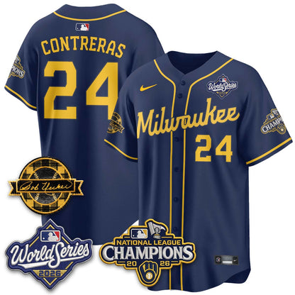 MIL 2026 NL Champions - Uecker Patch Navy Limited Edition - Stitched N1