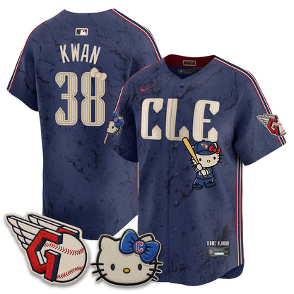 Cleveland Guardians x Meow KT Vapor Jersey - Stitched