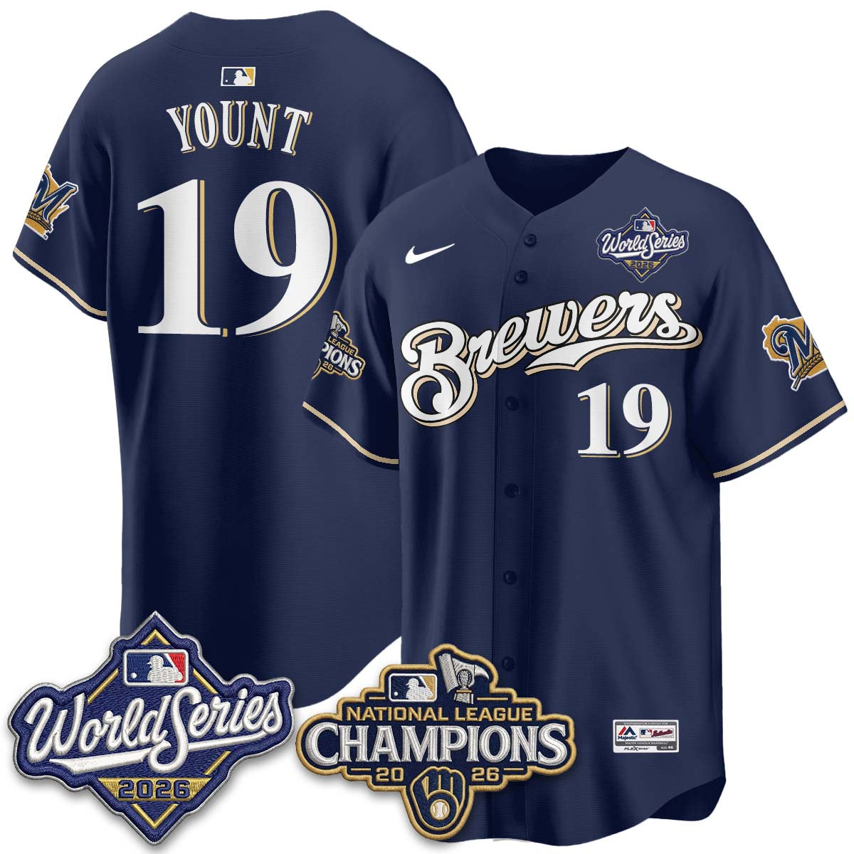 MIL 2026 NL Champions Throwback Jersey - Stitched