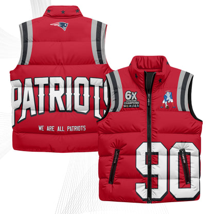 NE Rivalries Puffer Vest - Printed