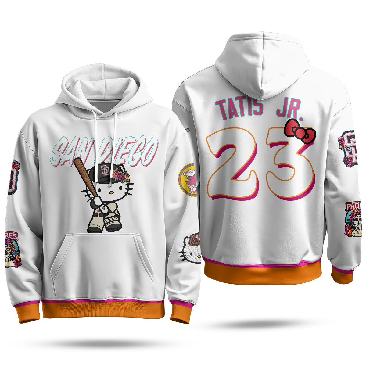 SD x Meow KT Fleece Hoodie - Printed