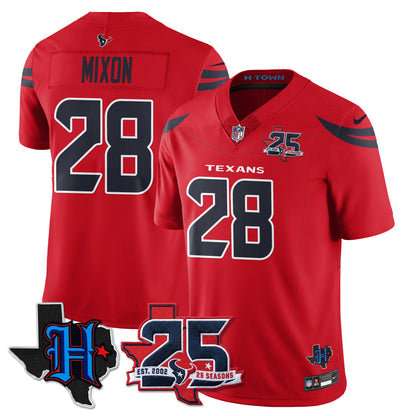 HOU 25th Seasons in 2026 Basic Vapor Limited Jersey - All Stitched