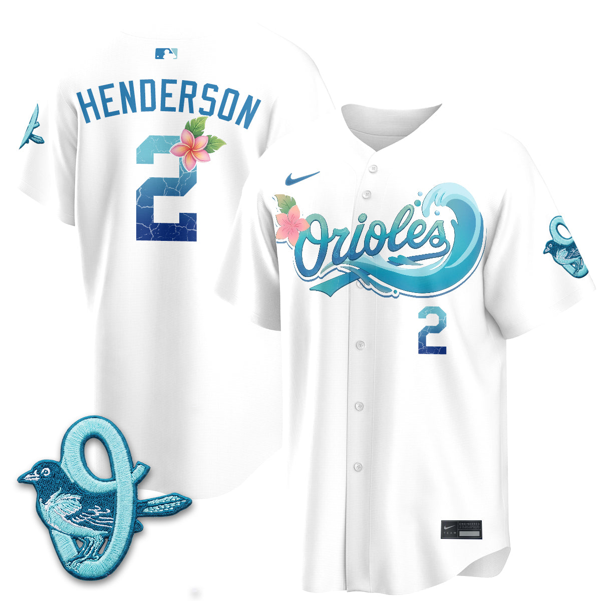 Baltimore Orioles Aloha Spirit Vapor Premier Jersey - Stitched
