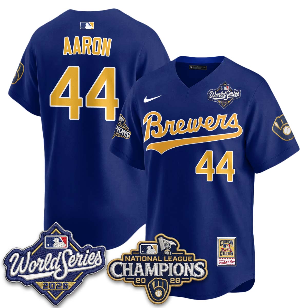 MIL 2026 NL Champions Throwback Jersey - Stitched