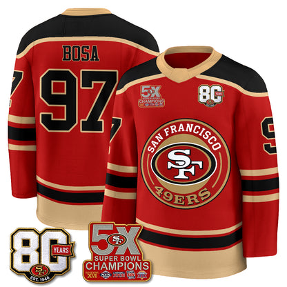 SF 4X Champs Hockey Jersey - Stitched