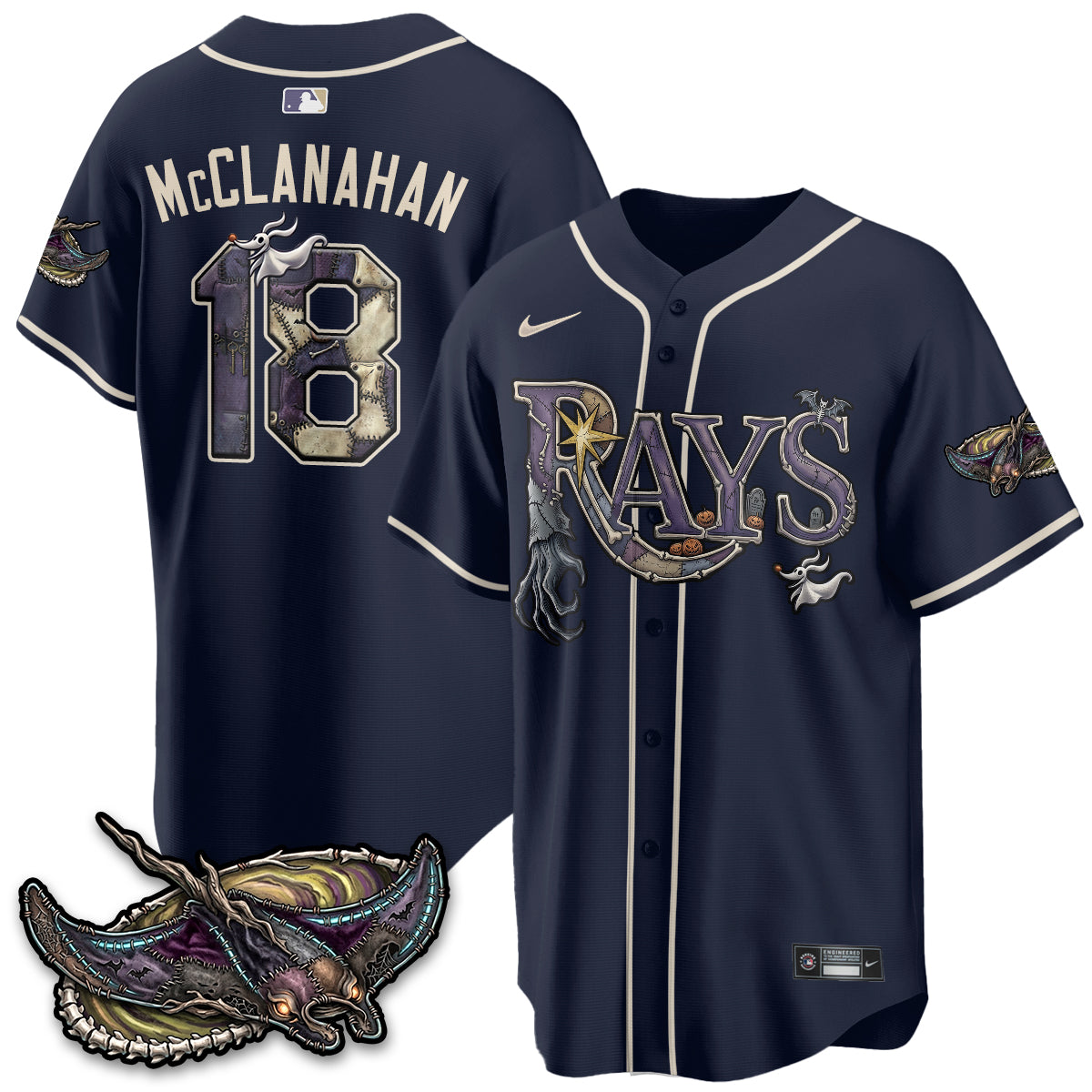 TB Nightmare Edition Vapor Jersey - Stitched