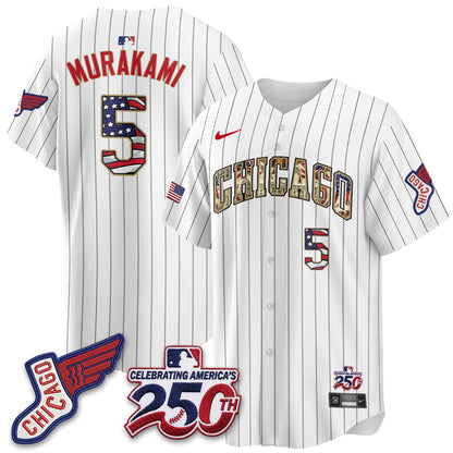 Chicago White Sox 2026 Independence Day USA Vapor Jersey - Stitched