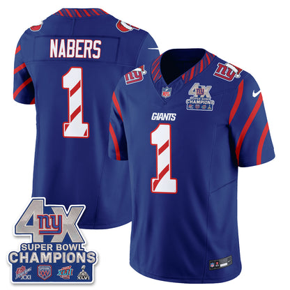NYG  Xmas Edition Vapor Jersey - Stitched
