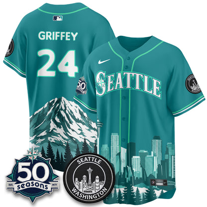 Seattle Mariners City Edition Vapor Jersey - Printed