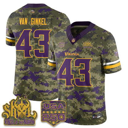 MIN 2026 Salute to Service Edition Vapor Jersey - Stitched