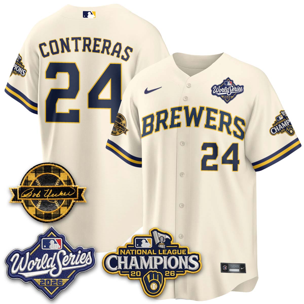 MIL 2026 NL Champions - Uecker Patch Navy Limited Edition - Stitched N1