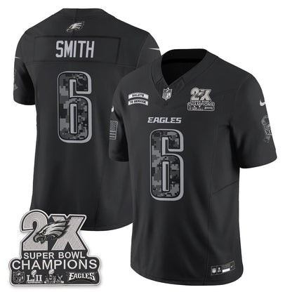 Philadelphia Eagles Salute to Service V2 Vapor Jersey - Stitched
