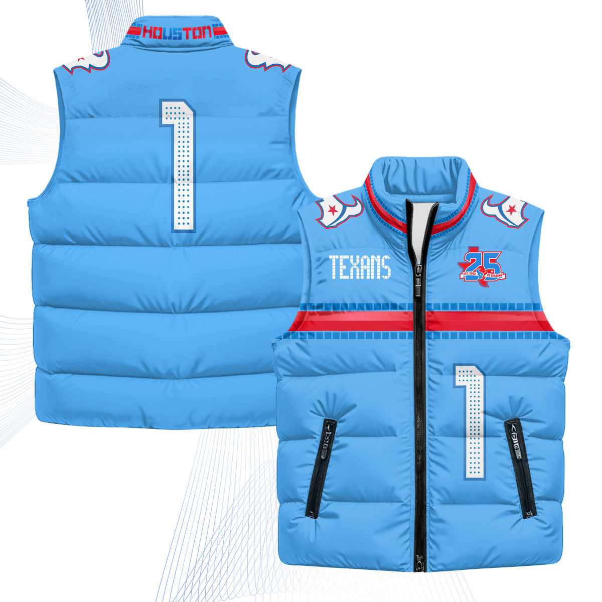 HOU 2026 Rivalries Puffer Vest - Printed