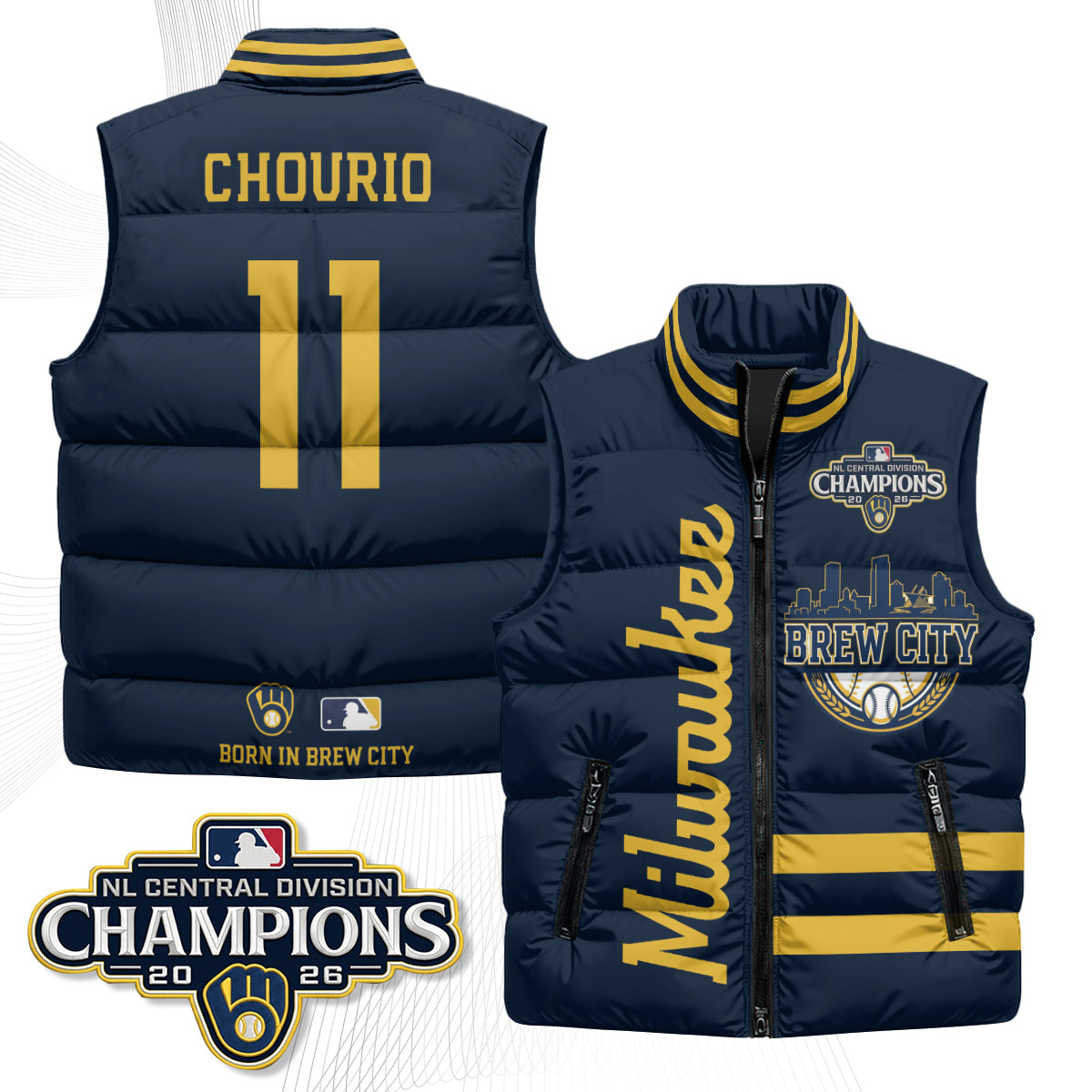 MIL "Brew City" Puffer Vest - Printed V3