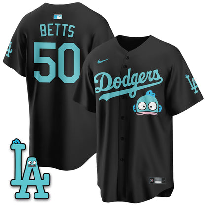 Los Angeles Dodgers x Hangyodon Edition Vapor Jersey- Stitched
