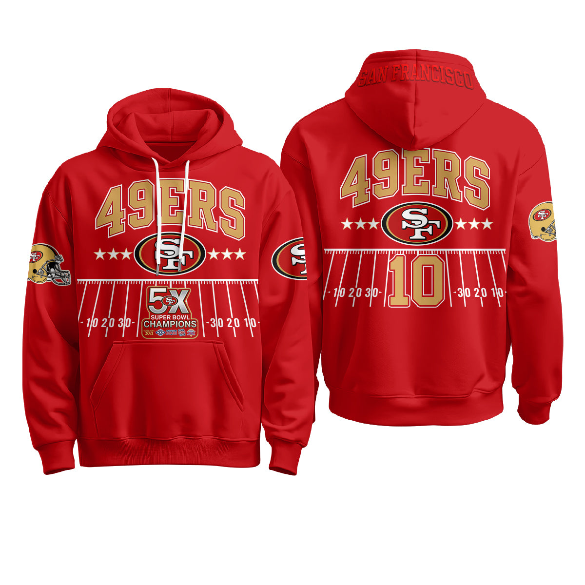 SF 5X SB Fleece Hoodie - Printed