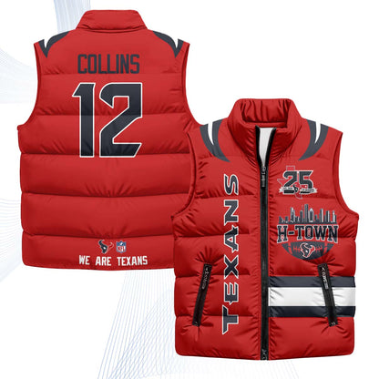 HOU "H-Town" Puffer Vest - Printed