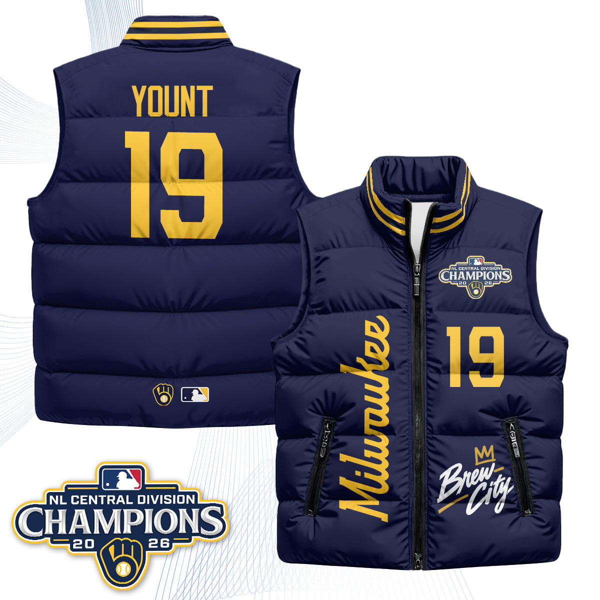 MIL "Brew City" Puffer Vest V2 - Printed