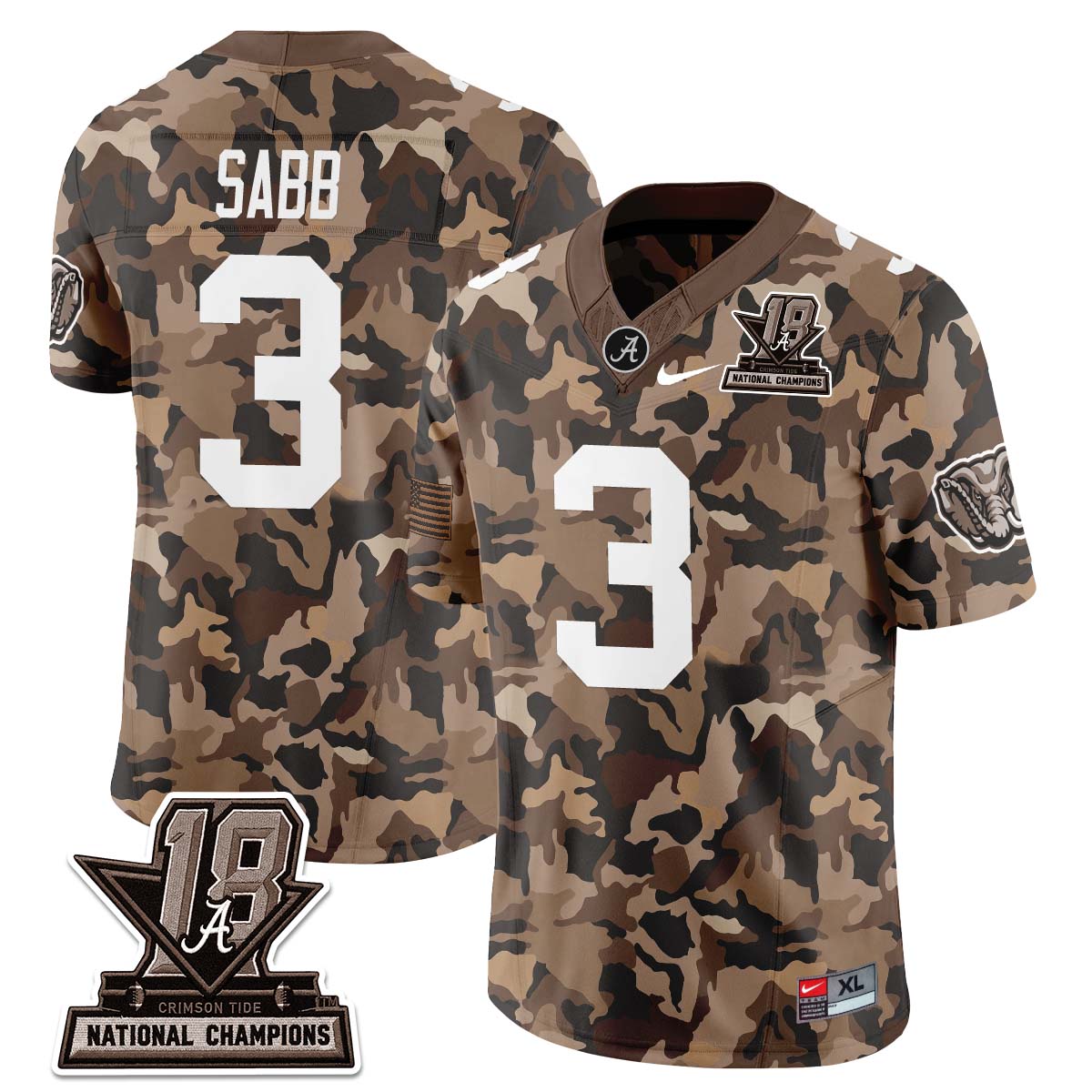 Alabama Crimson Tide 2026 Military Appreciation Vapor Jersey - Stitched