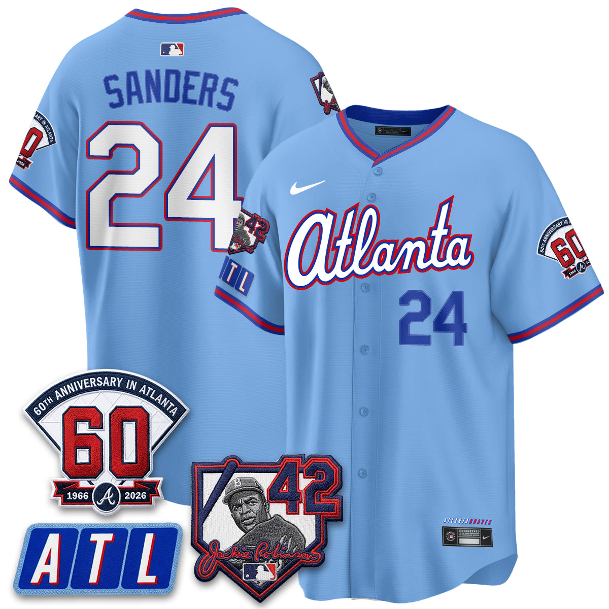 ATL 2026 Jackie Robinson Day Vapor Limited Red Jersey - All Stitched