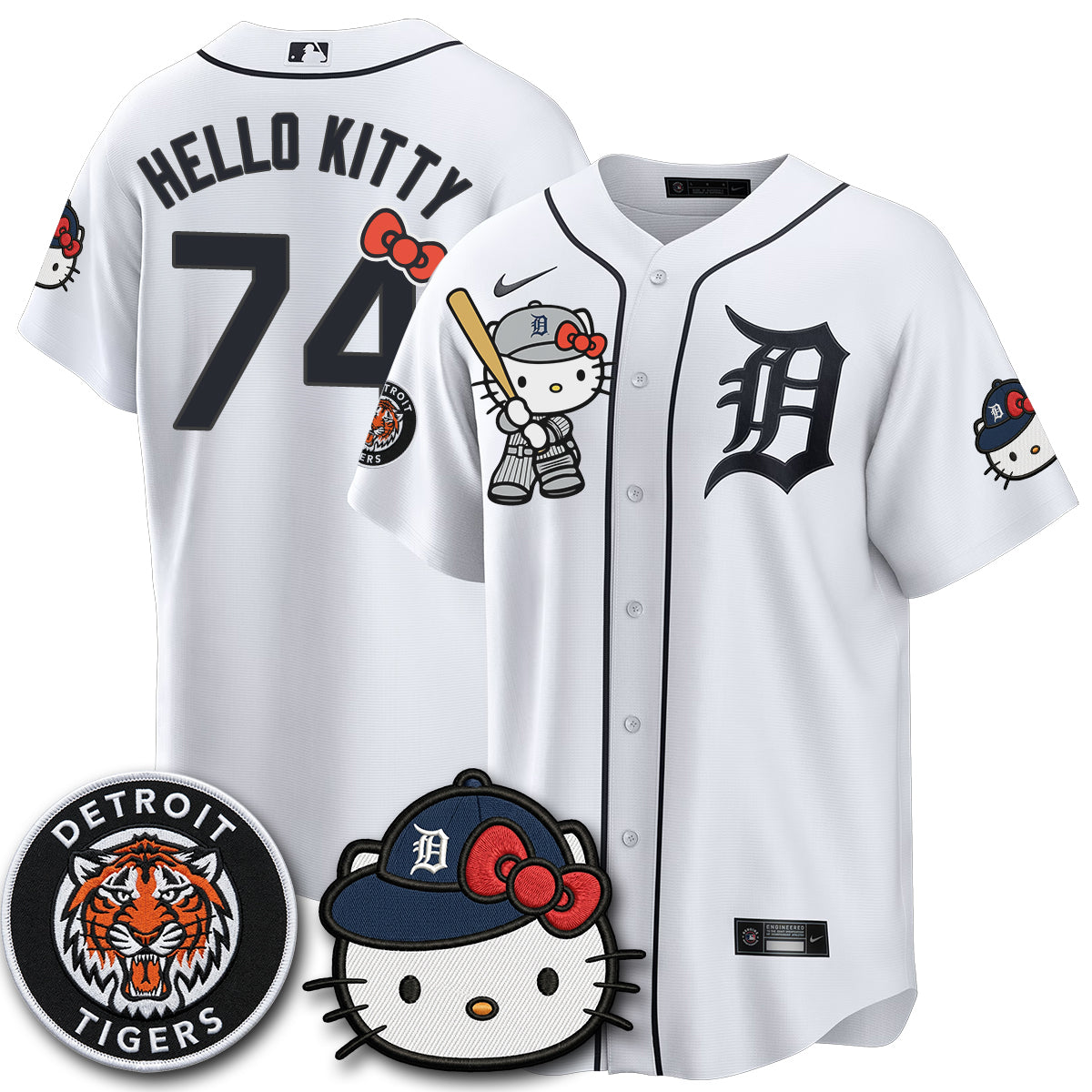 Detroit Tigers x Meow KT Edition Vapor Limited Jersey - Stitched