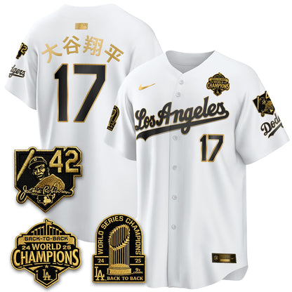 LAD 2026 New Era Gold Collection Vapor Limited Jersey - B2B Champs - All Stitched