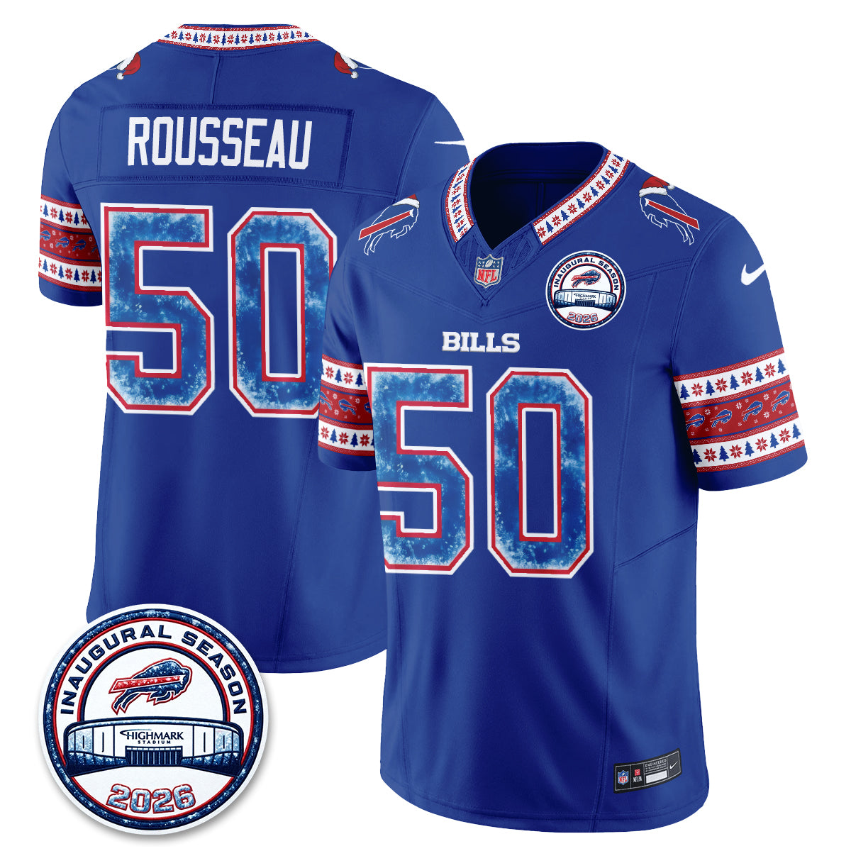 BUF Xmas Edition Vapor Jersey - Stitched