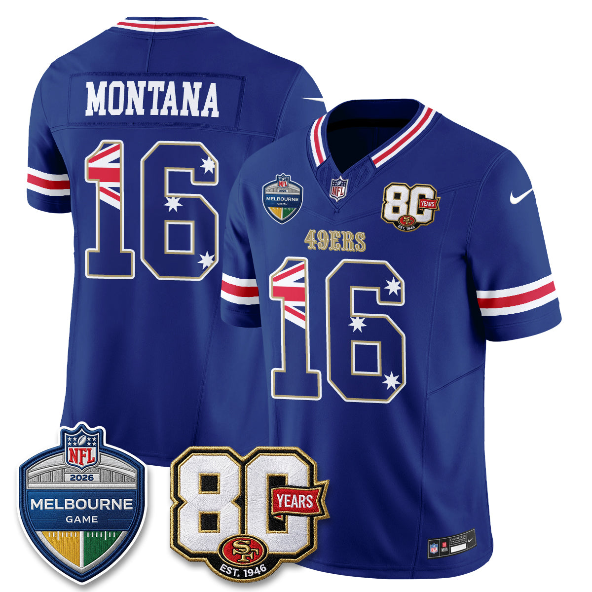 SF Melbourne Game 2026 Vapor Jersey - Stitched